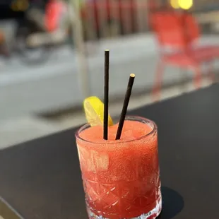 Frozen pomegranate, margarita