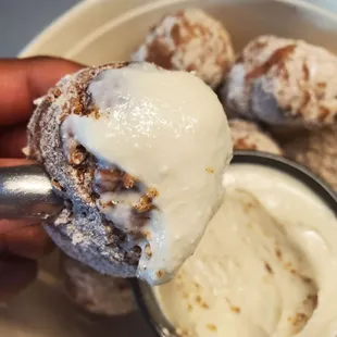 Zeppole up close
