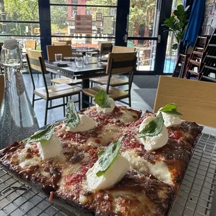 pizza, outside