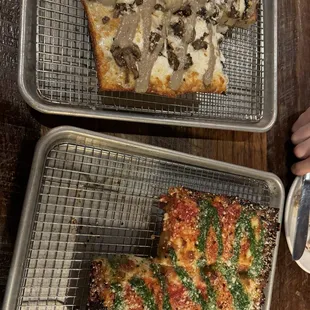 Both pizzas