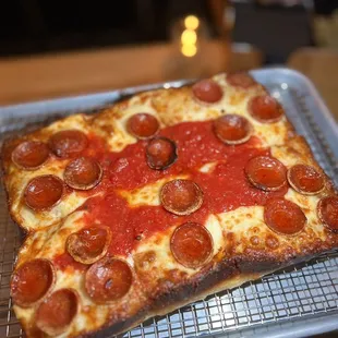 pizza, food