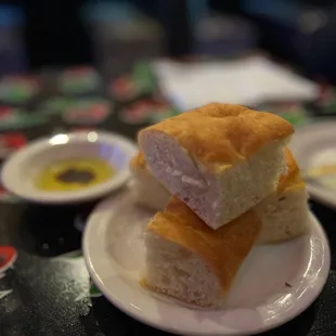 Complimentary Focaccia bread