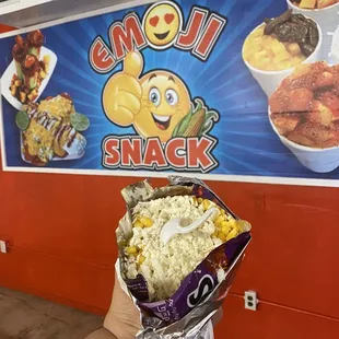 Tostilocos with corn