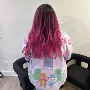 That vibrancy has not faded two months later and the bleach was done delicately to keep the hair healthy.