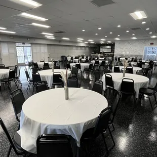 Round table and chairs included