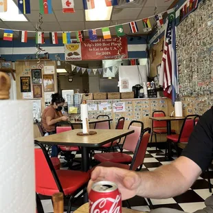 View of where to order - also pictured delicious Coca-Cola