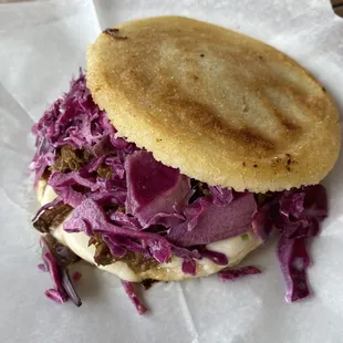 Shredded Pork Arepa