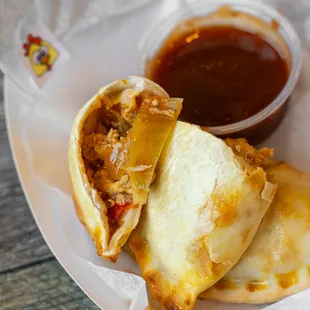Our Chicken empanadas are the best.