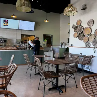 Small dining area but adequate.