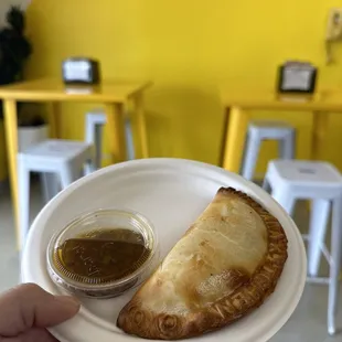 Sweet Corn and Basil Empanada