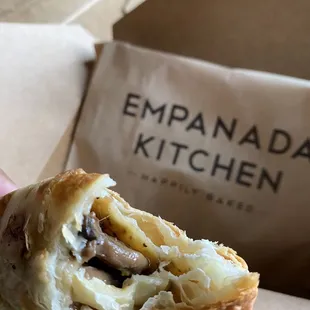 Mushroom and Goat Cheese Empanada