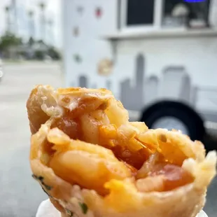 Special empanada I got to taste test...Guess the filling?
