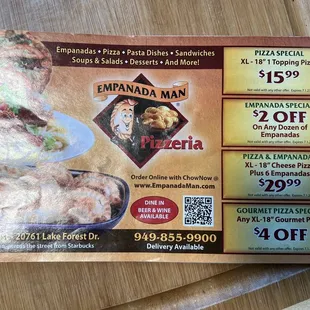 This is the front of the advertisement we received in the mail. The &quot;special&quot; doesn&apos;t even have any perforated lines to cut out.