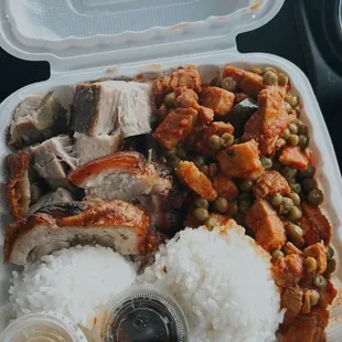 Pork belly &amp; pork guisantes