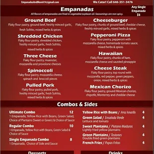 the menu