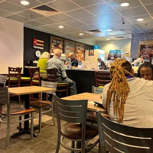 Cozy and foods always good.