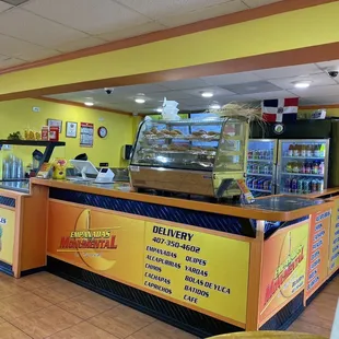 the inside of a restaurant