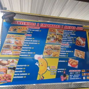 Truck menu