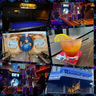 Montage of images from Emperor Norton's Boozeland