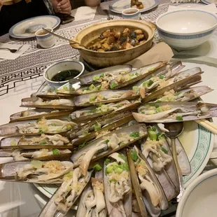 Razor clams, wow so tasty and garlicky