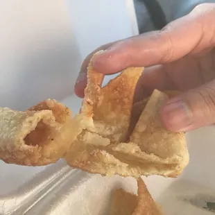 Crab rangoon without any filling