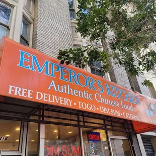 Outside of Emperor's Kitchen on 11/4/21