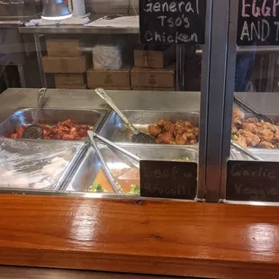 chicken wings and fried chicken, interior