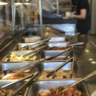 a variety of food items