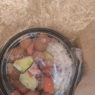 Orange chicken and my sauce of the side which was packaged perfectly to avoid leaks