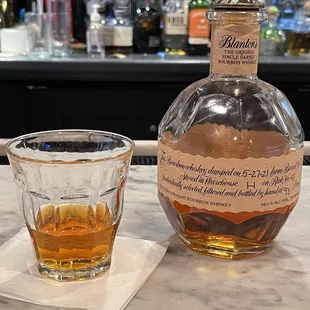 Blantons bourbon...YES Please
