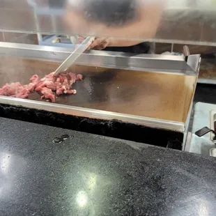 Hibachi section ~ tender steak. GOOD.