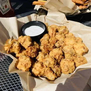 Fried mushrooms