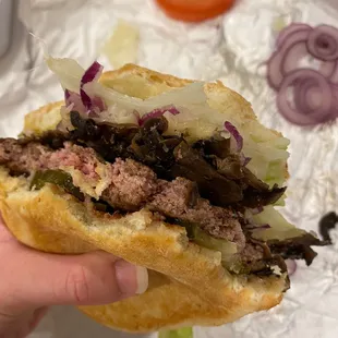 Mushroom Swiss Burger