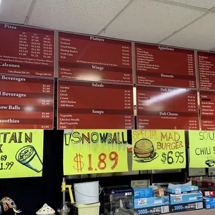 9/2020 menu and specials