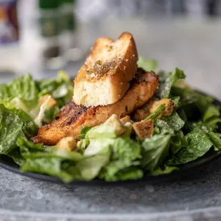 Caesar Salad with Salmon