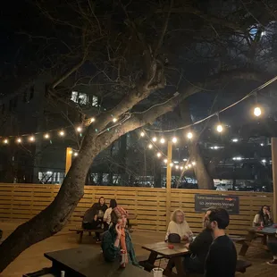 outside