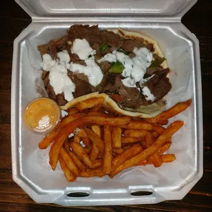 Gyro with Fries