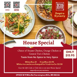 Empire Dynasty 29505 W 9 Mile Rd, Farmington Hills, MI 48336 Call us at 248-888-6866