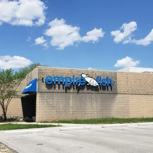 the front of the building