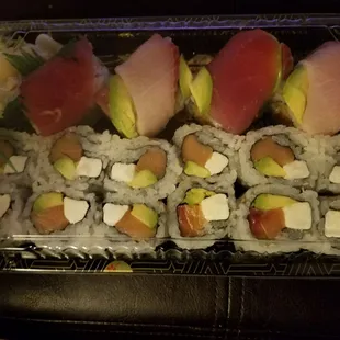 Tokyo roll and Philly roll