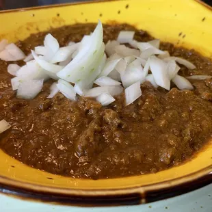 Chili with onions 9.0/10