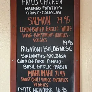 Dinner specials