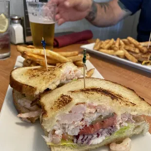 This is the shrimp and crab sandwich special