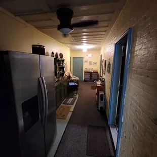 Looking from just inside the front door towards the lobby.