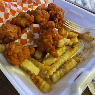 Fries and Boneless Wings