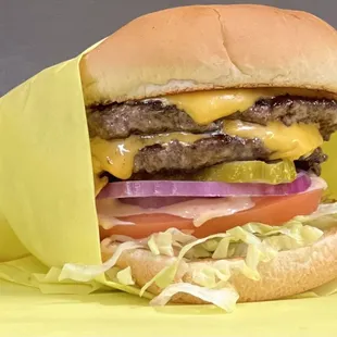 Double Deluxe Cheeseburger