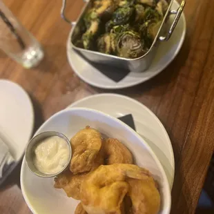 Shrimp and Brussel sprouts