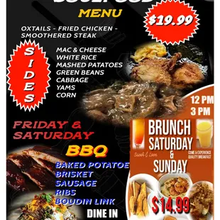 a flyer for a bbq