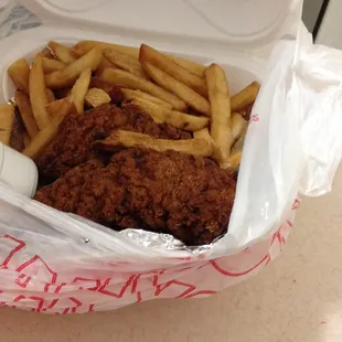 Black chicken tenders