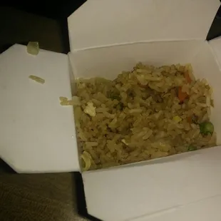 Left over fried rice.